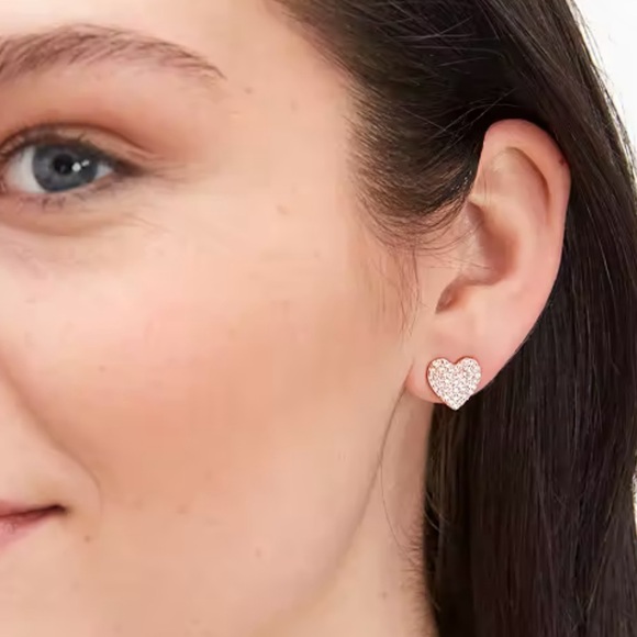 New with tag Kate Spade Matching heart earings and bracelet rose gold - Picture 6 of 7